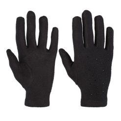 Czarne Rękawiczki Glamour Damskie Moraj. Czarne rękawiczki damskie Moraj, na zimę, bez wzorów, z materiału, glamour. Za 34.99 zł.