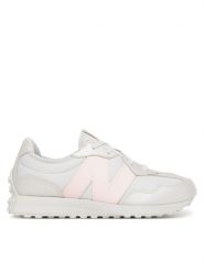 New Balance Sneakersy GS327WP Szary. Szare buty sportowe dziewczęce New Balance, bez wzorów, z materiału, bez zapięcia. Za 259.99 zł.