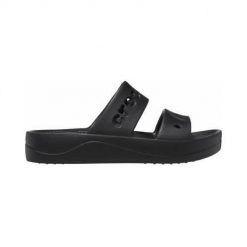 Klapki damskie Crocs Baya Platform. Klapki damskie Crocs, bez wzorów, z materiału, sportowe, bez obcasa. W wyprzedaży za 169.00 zł.