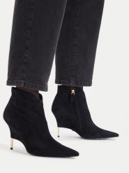 GINO ROSSI Botki EO-SLT26126S-T0403-1 Czarny. Czarne botki damskie Gino Rossi, bez obcasa, na szpilce, bez zapięcia. Za 599.99 zł.