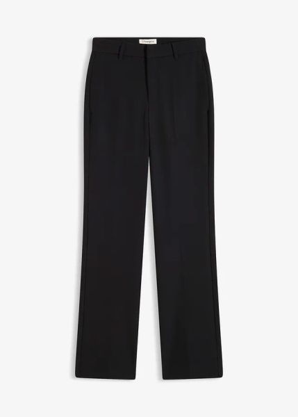 Damskie spodnie w kant. Brązowe spodnie materiałowe damskie bonprix, bez wzorów. Za 149.99 zł.