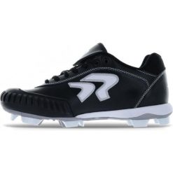 Buty baseballowe - damskie - plastikowe kolce - ochrona nosa. Czarne obuwie sportowe damskie RINGOR, bez wzorów, do piłki nożnej. Za 389.95 zł.