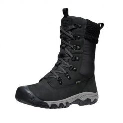 Buty trekkingowe damskie Keen Greta Tall Wp. Czarne obuwie sportowe damskie Keen, za kostkę, trekkingowe. Za 786.00 zł.