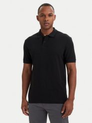 BOSS Polo Phoenix 50560227 Czarny Regular Fit. Czarne koszulki polo męskie Boss, m, bez wzorów, z bawełny, bez ramiączek. Za 399.99 zł.