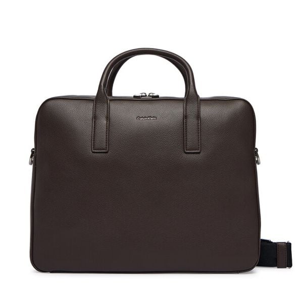 Torba na laptopa Calvin Klein. Brązowe torby na laptopa męskie Calvin Klein, bez wzorów. Za 569.99 zł.