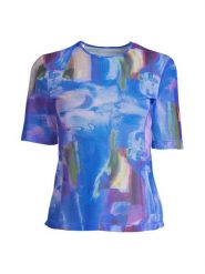 Koszulka Sportowa Damska Casall Sheer Mesh Tee Oddychająca Szybkoschnąca. Niebieskie koszulki sportowe damskie Casall, l, bez wzorów, z materiału, bez kołnierzyka, bez ramiączek, na fitness i siłownię. Za 179.00 zł.