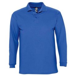 Koszulka Polo Z Długim Rękawem Dla Dorosłych Unisex Winter II. Niebieskie koszule damskie SOL'S, s, bez wzorów, casualowe, bez kołnierzyka, bez ramiączek. Za 107.99 zł.