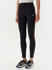 Adidas Legginsy Leopard 3-Stripes JW7307 Czarny Slim Fit. Czarne legginsy damskie Adidas, s, bez wzorów, z bawełny. Za 169.99 zł.