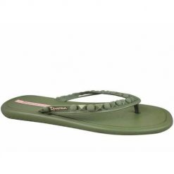 Japonki damskie Ipanema 27130AV466. Zielone klapki damskie Ipanema, bez wzorów, z materiału. Za 57.99 zł.