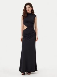 Bardot Sukienka wieczorowa 59758DB Czarny Regular Fit. Czarne sukienki damskie Bardot, m, bez wzorów, z syntetyku, wizytowe, bez kołnierzyka, bez ramiączek. Za 299.99 zł.