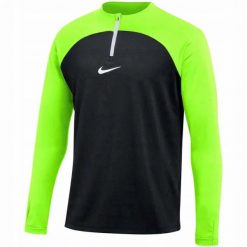 Bluza treningowa męska Nike Drifit Academy. Czarne bluzy męskie Nike, m, bez wzorów, z materiału, bez kaptura, na fitness i siłownię, dri-fit (nike). Za 195.65 zł.