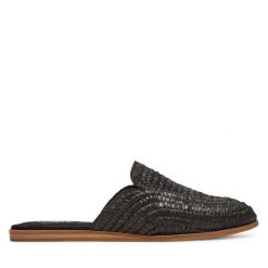 Klapki Toms. Czarne klapki damskie Toms, bez wzorów, bez obcasa. Za 249.99 zł.