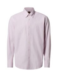 BOSS Orange koszula casual - Ricoplus Mężczyźni Regular Fit Bawełna różowy|biały, XL. Białe koszule męskie Boss Orange, m, bez wzorów, z bawełny, casualowe, bez kołnierzyka, bez ramiączek. Za 379.95 zł.