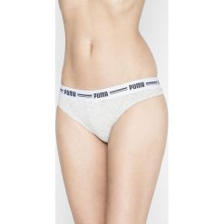 Puma - Stringi (2-pack). Szare stringi damskie Puma, z bawełny. W wyprzedaży za 49.90 zł.