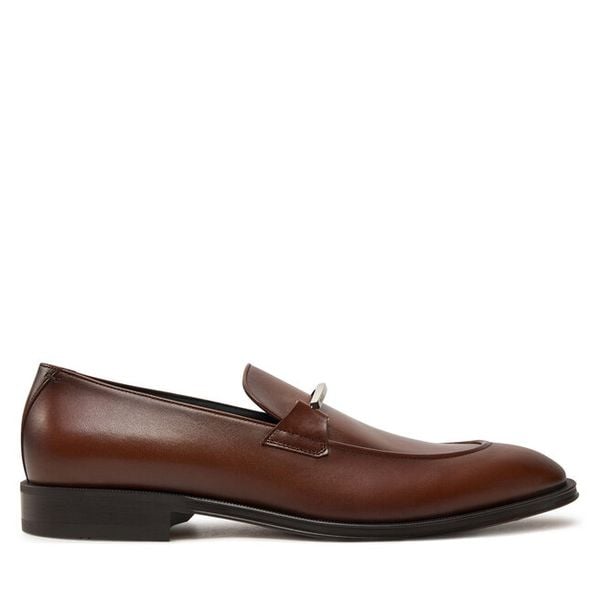 Loafersy BOSS. Brązowe mokasyny męskie Boss. Za 1,189.00 zł.