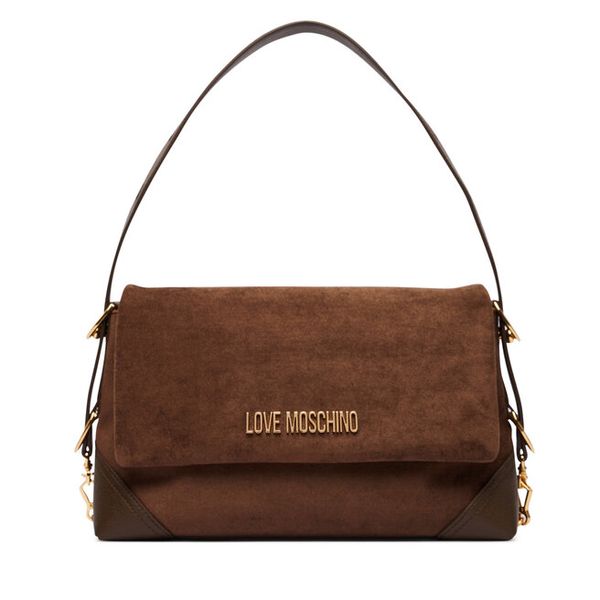 Torebka LOVE MOSCHINO. Brązowe torebki do ręki damskie Love Moschino, bez wzorów, klasyczne, bez dodatków. Za 827.99 zł.