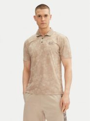 EA7 Emporio Armani Polo 7M000049 AF13917 U6155 Beżowy Slim Fit. Brązowe koszulki polo męskie EA7 Emporio Armani, l, bez wzorów, z syntetyku, bez ramiączek. Za 329.99 zł.