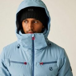 Kurtka narciarska męska z membraną Speed II Dare 2b. Niebieskie kurtki męskie Dare 2b, m, bez wzorów, z tkaniny, bez kaptura, narciarskie. Za 999.99 zł.