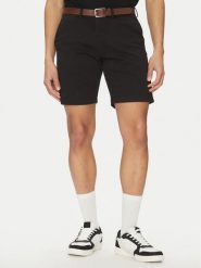 Jack & Jones Szorty materiałowe Marco 12269368 Czarny Regular Fit. Czarne szorty męskie Jack & Jones, m, bez wzorów, z bawełny. Za 109.99 zł.