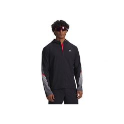 Kurtka do biegania męska Under Armour Velociti Storm Hooded. Czarne kurtki męskie Under Armour, m, bez wzorów, sportowe, bez kaptura. Za 399.99 zł.
