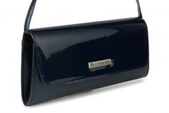 Kopertówka granatowa Beltimore W20. Kopertówki damskie bez wzorów, z lakierowanej skóry, lakierowane, bez dodatków. Za 76.99 zł.