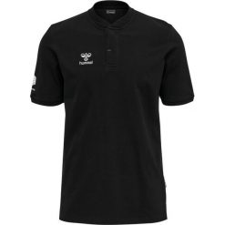 Polo Hummel Move Grid. Czarne koszulki polo męskie Hummel, m, bez wzorów, sportowe, bez ramiączek. Za 177.50 zł.