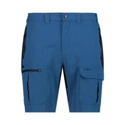 Spodenki cargo CMP. Niebieskie szorty męskie CMP, l, bez wzorów, z tkaniny. Za 221.50 zł.