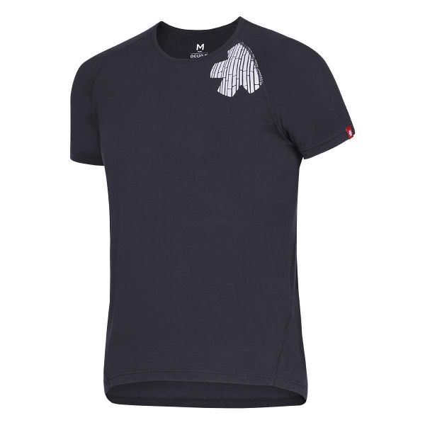 Koszulka Ocun Bamboo Blossom. Szare koszulki sportowe męskie Ocun, xl, bez wzorów, z włókna, bez kołnierzyka, bez ramiączek, wspinaczkowe. Za 133.99 zł.