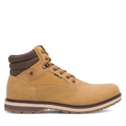 Trzewiki Lanetti. Brązowe botki męskie Lanetti, bez wzorów, bez zapięcia. Za 89.99 zł.