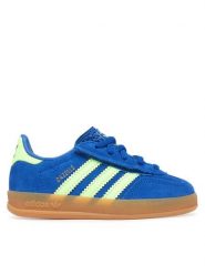 Adidas Sneakersy Gazelle Indoor Comfort Closure Elastic KJ2305 Niebieski. Niebieskie buty sportowe chłopięce Adidas, bez wzorów, ze skóry, bez zapięcia. Za 279.99 zł.