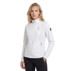 Bluza trekkingowa damska na zamek DIANE. Białe bluzy damskie Aulp, m, bez wzorów, z dzianiny, bez kaptura. Za 209.99 zł.