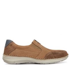 Półbuty Josef Seibel. Brązowe półbuty na co dzień męskie Josef Seibel, bez zapięcia. Za 429.99 zł.