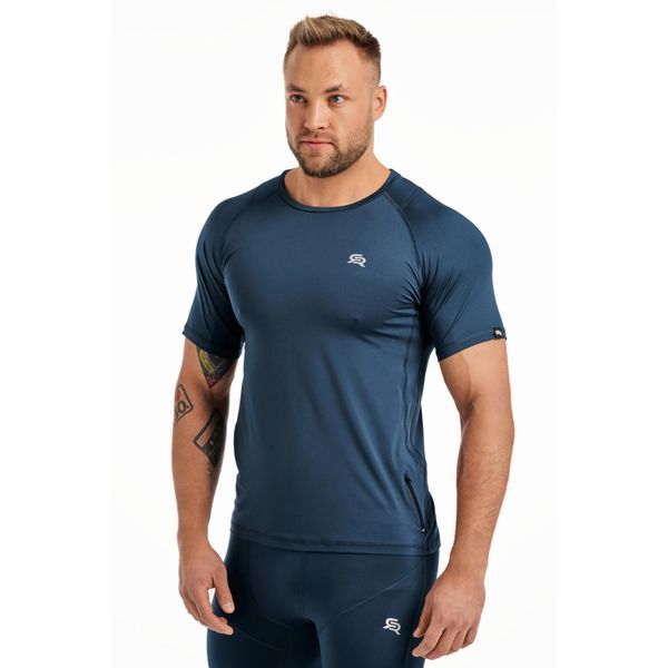Koszulka fitness szybkoschnąca męska Rough Radical Vital Zip. Niebieskie buty sportowe męskie ROUGH RADICAL, bez zapięcia, na fitness i siłownię. Za 94.90 zł.