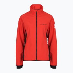 Kurtka żeglarska męska Sail Racing Spray Softshell. Czerwone kurtki męskie Sail Racing, l, bez wzorów, z elastanu, sportowe, bez kaptura. Za 609.99 zł.