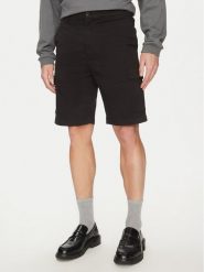 Calvin Klein Szorty materiałowe Modern Twill K10K114067 Czarny Regular Fit. Czarne szorty męskie Calvin Klein, m, bez wzorów, z bawełny. Za 219.99 zł.