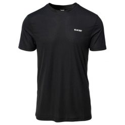 Męska Koszulka Hilbi. Czarne koszulki sportowe męskie Hi-tec, m, bez wzorów, bez kołnierzyka, bez ramiączek, trekkingowe. Za 53.99 zł.