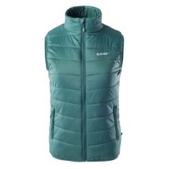 Kamizelka damska Hi-Tec Lady Solnem - zielona, Rozmiar M. Zielone kurtki damskie Hi-tec, na jesień, m, bez wzorów, z materiału, bez kaptura. Za 79.99 zł.