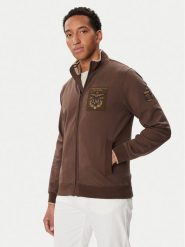 Aeronautica Militare Bluza 262FE2136UF00662 Brązowy Regular Fit. Brązowe bluzy męskie Aeronautica Militare, m, bez wzorów, bez kaptura. Za 799.99 zł.