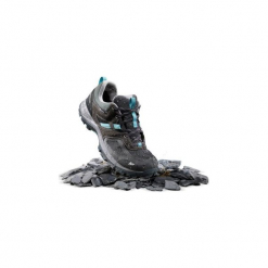 Buty turystyczne niskie Mountain Hiking 100 WTP damskie. Szare trekkingi damskie QUECHUA. Za 169.99 zł.