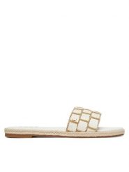Roxy Espadryle E6018-5 Biały. Białe espadryle damskie Roxy, bez wzorów, z materiału, bez obcasa, bez zapięcia. Za 95.99 zł.