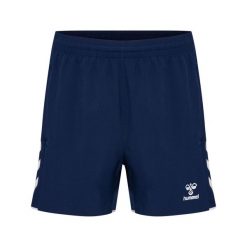 Damskie szorty tkane Hummel Core 2.0. Białe szorty sportowe damskie Hummel, bez wzorów, z tkaniny, sportowe, na fitness i siłownię. Za 181.50 zł.