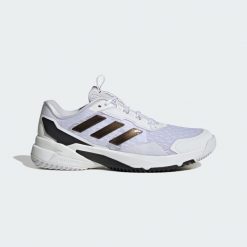 Buty halowe Crazyflight 6. Białe buty sportowe męskie Adidas, bez zapięcia, do piłki ręcznej. Za 649.00 zł.