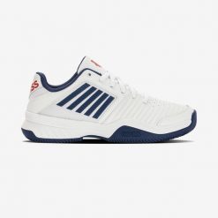 Buty tenisowe męskie K-Swiss Court Express na mączkę ceglaną. Buty sportowe męskie K-SWISS, z kauczuku, bez zapięcia, tenisowe. W wyprzedaży za 279.99 zł.