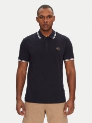 Napapijri Polo E-Macas NP0A4ID51761 Granatowy Regular Fit. Niebieskie koszulki polo męskie Napapijri, l, bez wzorów, z bawełny, bez ramiączek. Za 189.99 zł.
