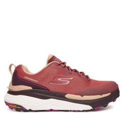 Buty do biegania Skechers. Czerwone obuwie sportowe damskie Skechers, bez wzorów, do biegania. Za 459.99 zł.