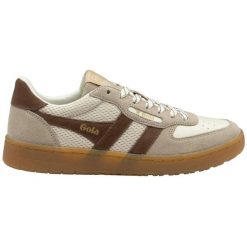 Damskie zamszowe buty sportowe Gola Hawk '83. Białe obuwie sportowe damskie Gola, bez wzorów, z gumy. Za 420.50 zł.