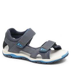 Sandały Lasocki Young. Niebieskie sandały chłopięce Lasocki Young, bez zapięcia. Za 129.99 zł.