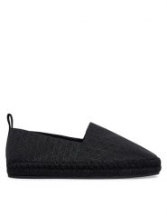 Calvin Klein Espadryle All Over CK HW0HW02933 Czarny. Czarne espadryle damskie Calvin Klein, bez wzorów, z materiału, bez obcasa, bez zapięcia. Za 359.99 zł.