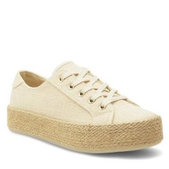 Espadryle DeeZee. Brązowe espadryle damskie DeeZee, bez wzorów, bez obcasa, bez zapięcia. Za 99.99 zł.