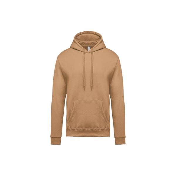 Bluza z kapturem Kariban. Brązowe bluzy męskie KARIBAN, m, bez wzorów, z kapturem. Za 146.50 zł.